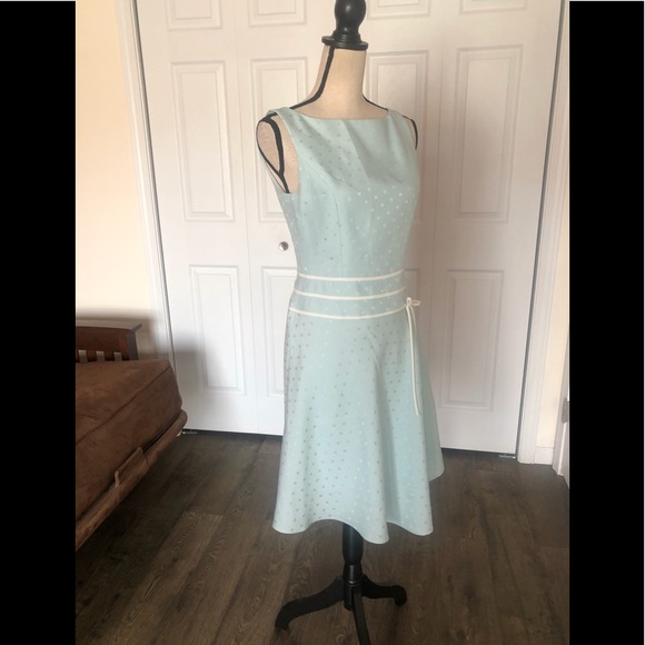 M’S GRACY baby blue heart patterned dress - Picture 5 of 6